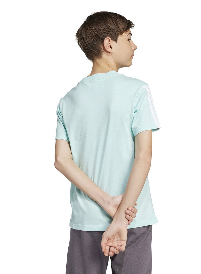 Adidas Youth Seasonal Essentials Tiberio 3 Stripes T-Shirt - Image 2